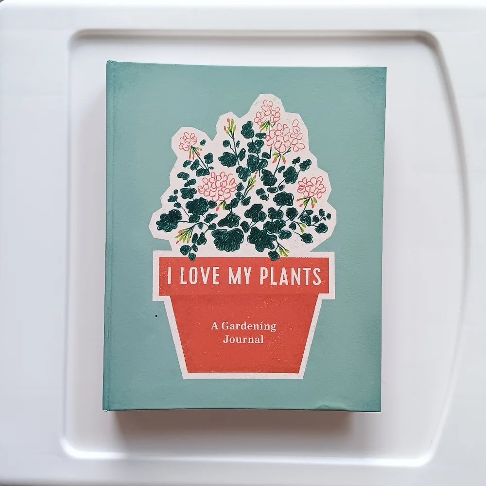 New I Love My Plants Gardening Journal Spiral Bound Sections Graphs Notes Info